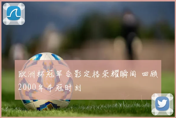 欧洲杯冠军合影定格荣耀瞬间 回顾2000年夺冠时刻