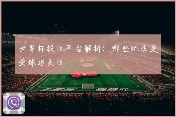 世界杯投注平台解析：哪些玩法更受球迷关注
