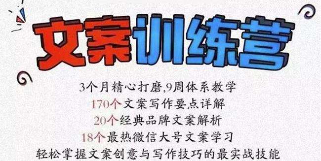 龙小天《文案训练营》全面系统解决文案写作难题！-知墨网