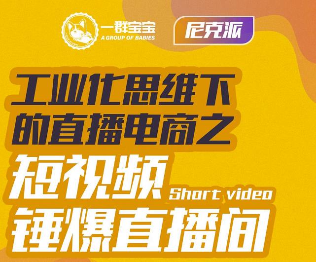 尼克派·工业化思维下的直播电商之短视频锤爆直播间，听话照做执行爆单-知墨网