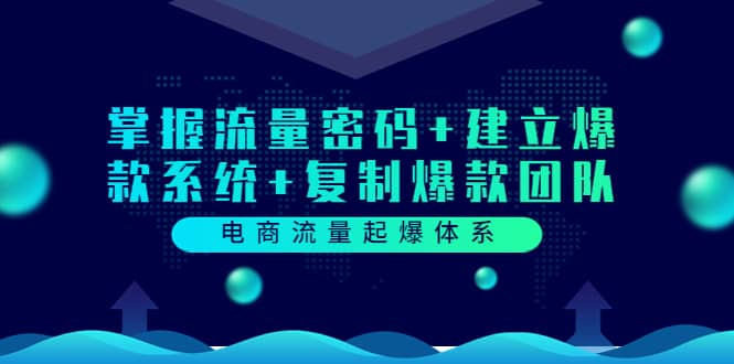 电商流量起爆体系：掌握流量密码 建立爆款系统 复制爆款团队（价值599）-知墨网