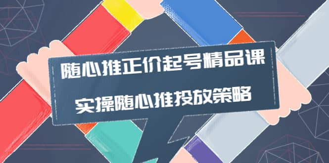 随心推正价起号精品课，实操随心推投放策略（5节课-价值298）-知墨网