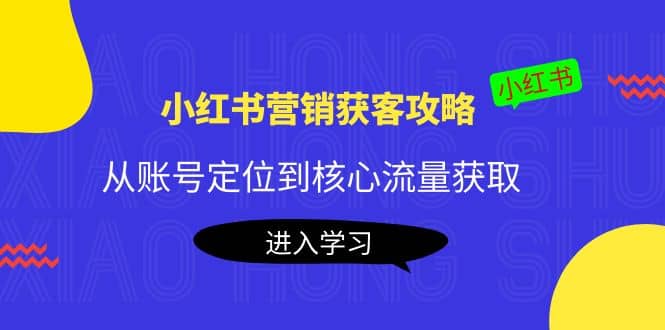 小红书营销获客攻略：从账号定位到核心流量获取，爆款笔记打造-知墨网