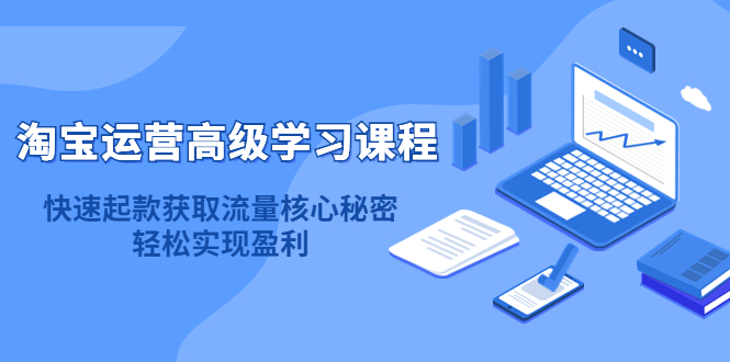 淘宝运营高级学习课程：快速获取流量核心秘密，轻松实现盈利！-知墨网