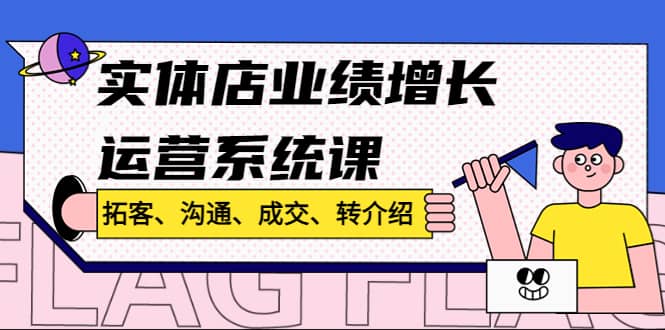 实体店业绩增长运营系统课，拓客、沟通、成交、转介绍!-知墨网