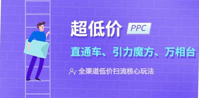 2023超低价·ppc—“直通车、引力魔方、万相台”全渠道·低价扫流核心玩法-知墨网