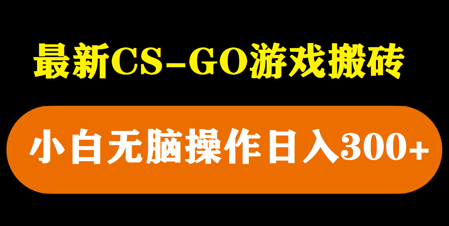 最新csgo游戏搬砖游戏，无需挂机小白无脑也能日入300+-知墨网