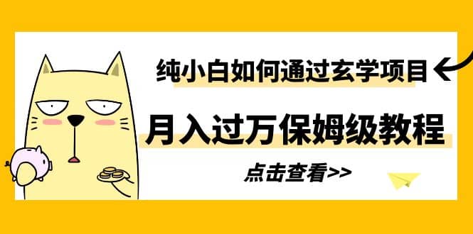 纯小白如何通过玄学项目月入过万保姆级教程-知墨网