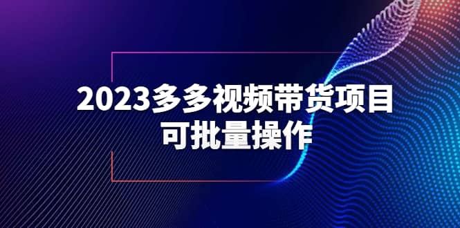 2023多多视频带货项目，可批量操作【保姆级教学】-知墨网