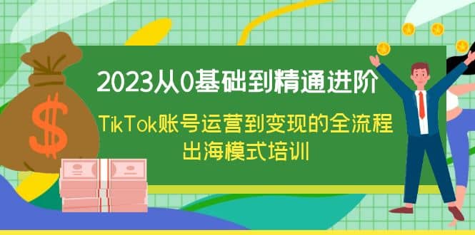 2023从0基础到精通进阶，TikTok账号运营到变现的全流程出海模式培训-知墨网