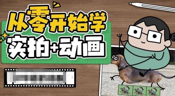 从零开始学实拍加动画，实拍加动画创意教程（49节视频课）-知墨网