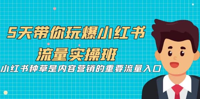 5天带你玩爆小红书流量实操班，小红书种草是内容营销的重要流量入口-知墨网