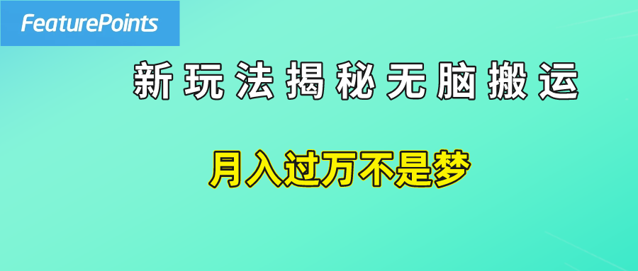 简单操作，每天50美元收入，搬运就是赚钱的秘诀！-知墨网