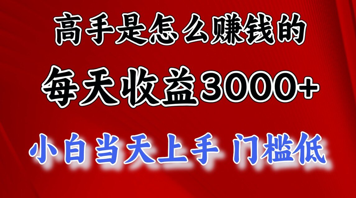 一天收益3000左右，长期项目，很稳定！-知墨网